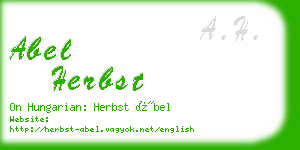 abel herbst business card